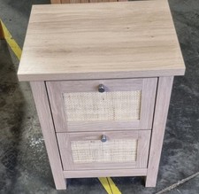 2-Drawer Oak Effect Bedside