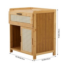Bedside Table Storage Cabinet