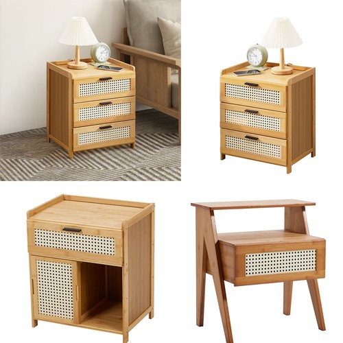 Wooden bedside table 3 - table,