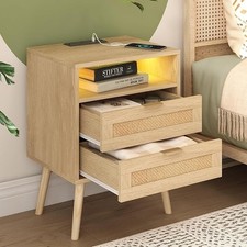 Rattan Nightstand with