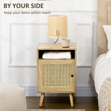 Nightstand, Rattan Bedside