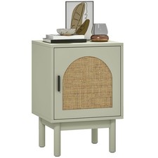 HOMCOM Boho Bedside Table with