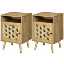 HOMCOM 2 Sets Nightstand