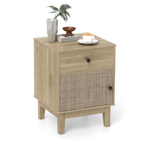 Modern bedside table rattan - modern,