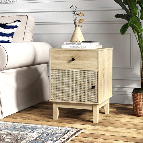 Boho end table nightstand - boho,