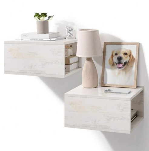 Floating bedside table - table, set