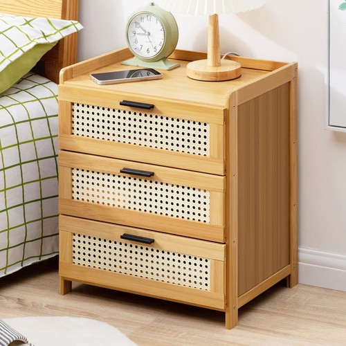 Rattan design bedside table - design,